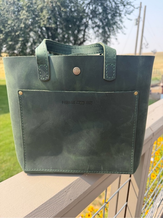 Portland Leather Handbags - New Portland Leather Evergreen Mini Crossbody Tote
